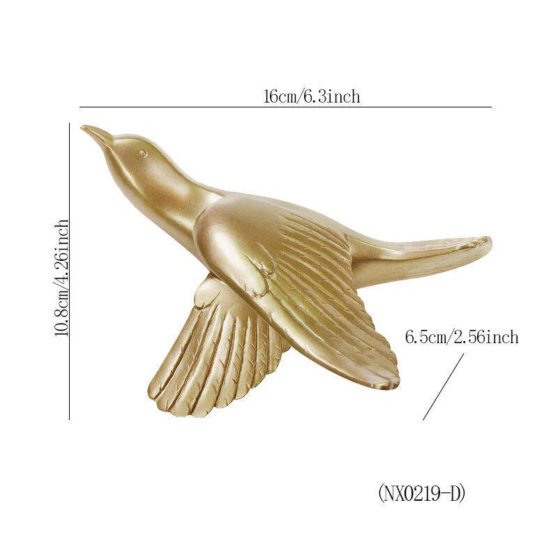 European-style Three-dimensional Bird Wall Decoration Swallow Wall Hanging Abstract Animal Ornaments Home Wall Decoration