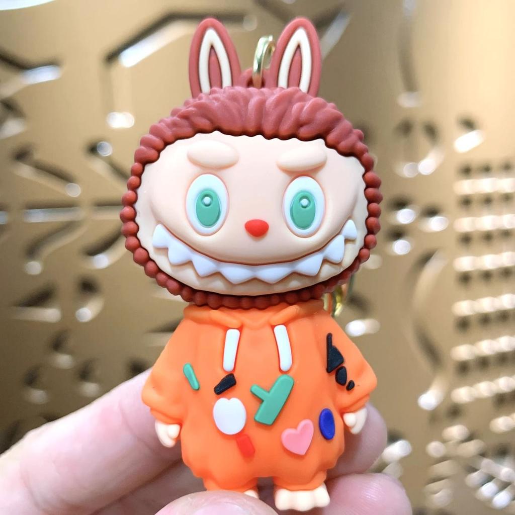 Cartoon Cute Labu Keychain Doll Gift Car Couple Pendant Bag Backpack Hanging Decoration Gift