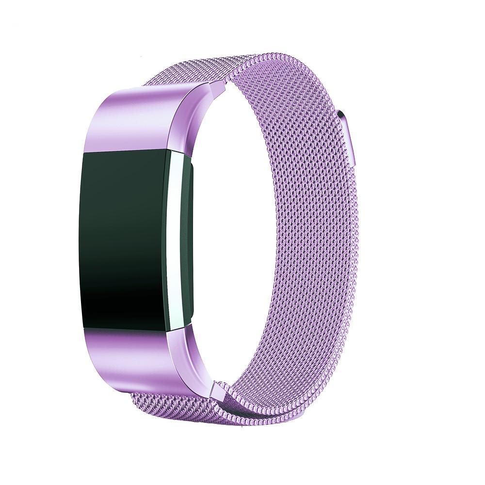 Magnetic Milanese Loop Strap For Fitbit Charge 2 Replacement Stainless Steel Wristband Watch Band