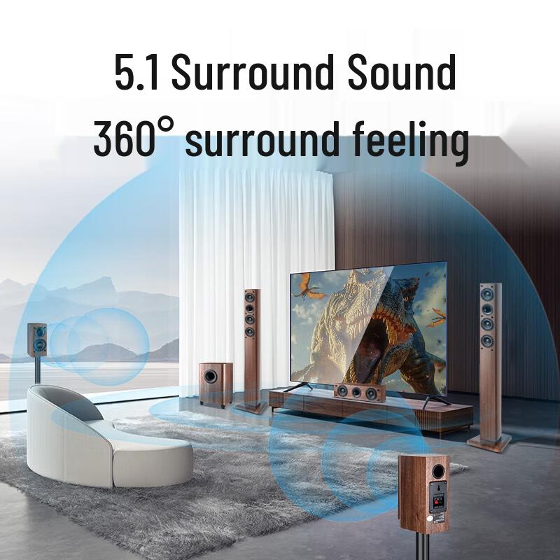 Акустическая система для домашнего кинотеатра и KTV 5.1 Sansui F7 Pro