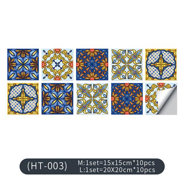 Mandala Tile Stickers Self-adhesive Wall Stickers Tile Paste Waterproof Oil-proof Wall Sticker Furniture Stickers Wallpaper