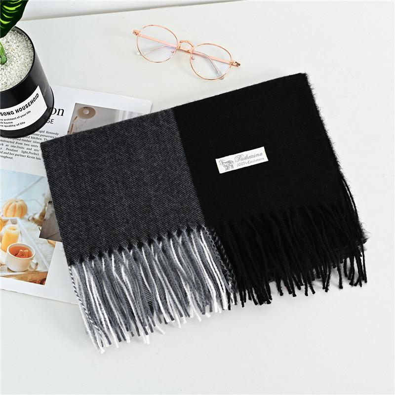 Scarf Women'S Winter Imitation Cashmere Scarf Dongdaemun Plaid Scarf Autumn Scarf
