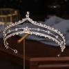 Новый европейский и американский головной убор-корона, большой водный бриллиант, свадебное платье, аксессуар для волос, аксессуар-корона для дня рождения, свадьбы