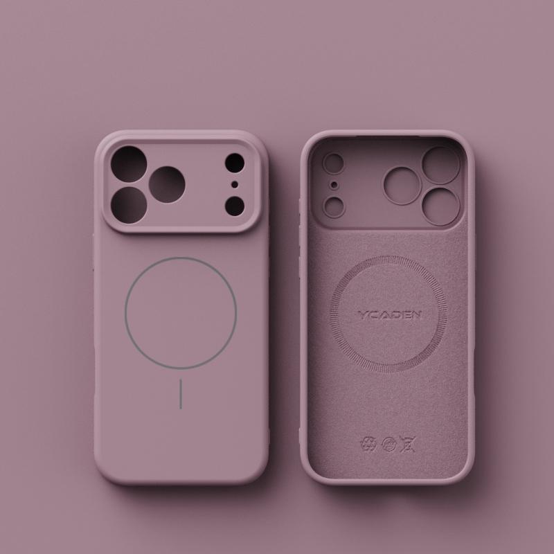 Liquid Silicone For Magsafe Orange Case For iPhone 17 Air 16 E 15 14 13 12 11 Pro Max Plus Magnetic Wireless Charge Soft Cover