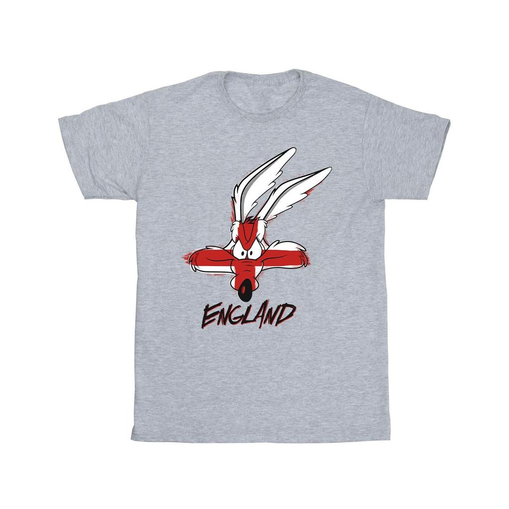 Looney Tunes Mens Coyote England Face T-Shirt