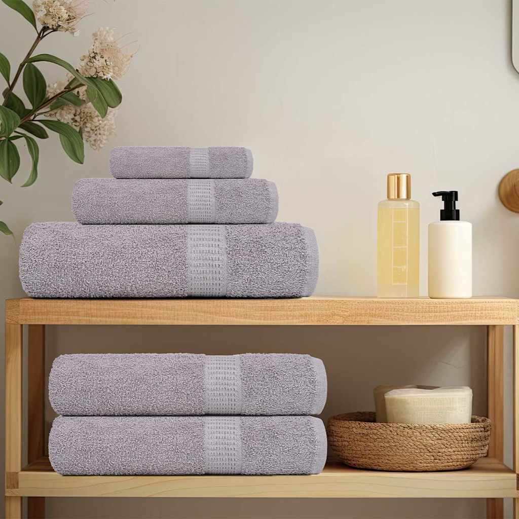 Vidaxl Ręczniki Do Rąk 4 Szt. Szare 50X100 Cm 360 Gsm 100% Bawełna
