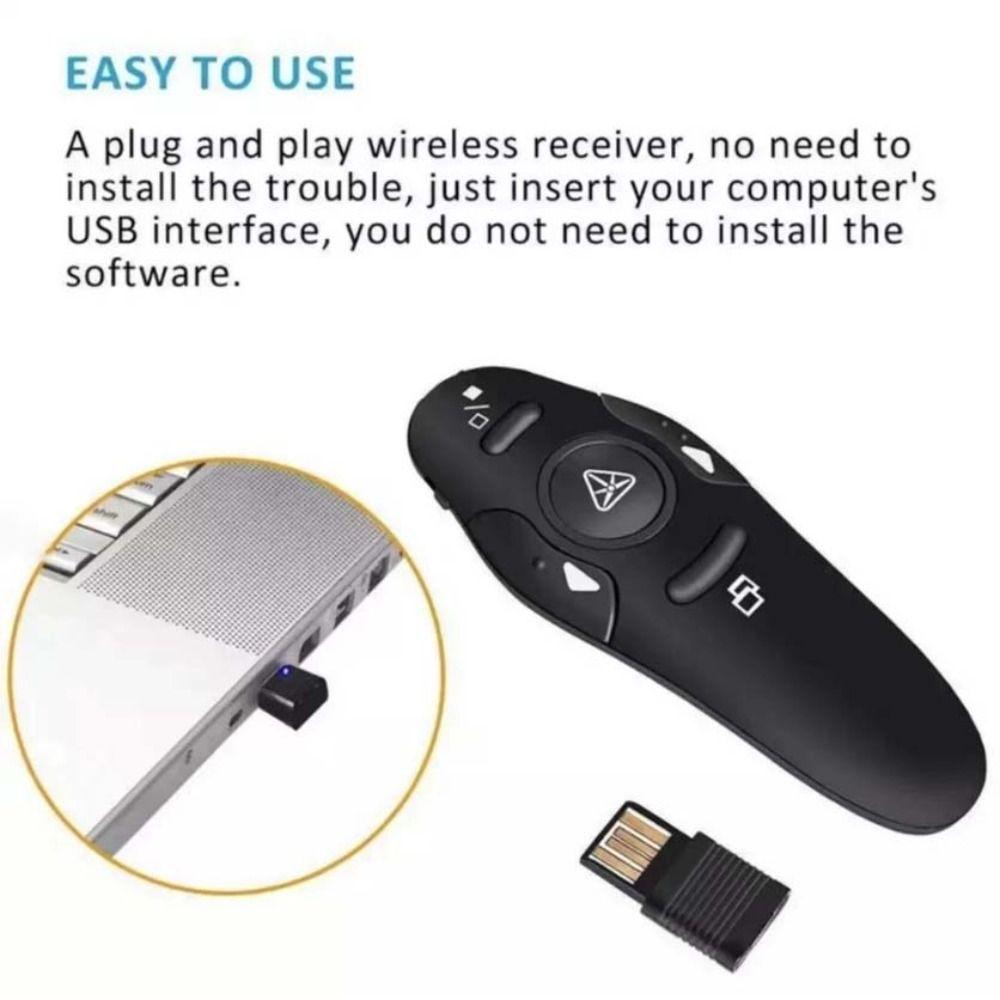 Meeting 2.4GHz Wireless Presenter USB Control PPT Laser Flip Pen PPT Slide Advancer