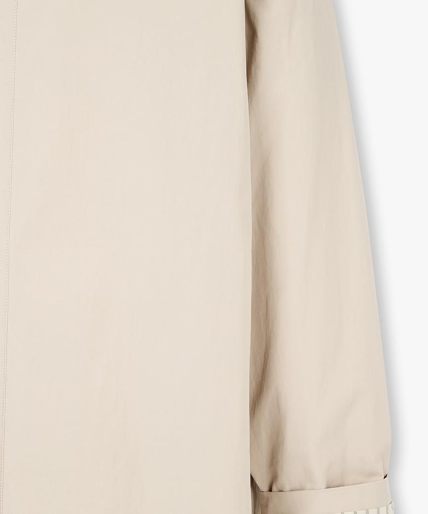 Man On The Boon Hidden Button-Up Paper Yarn Coat_Beige 4716109002