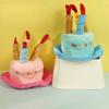 Cat Hat Creative Funny Birthday Party Decoration Home Christmas Hat Plush Toy Accessories Cute Pet Blue Pink Birthday Hat