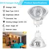 MR16 Halogen Bulb 20W Dimmable 12V GU5.3 Bi Pin Base Spotlight with Long Lifespan, 2700K Warm White MR16 Bulbs with Clear Glass Cover for Landscape,