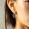 Серьги-каффы из стерлингового серебра S925 с легким золотым покрытием с буквами – Персонализированные серьги для женщин, подчеркивающие характер