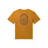 Back Letter Pattern Printed American Vintage Crew Neck Short Sleeve T-Shirt Men Tops Wheat A27DK-P47