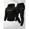 Mens Hooded Sweatshirt Tracksuit Set Cotton Blend Loungewear Young Adults