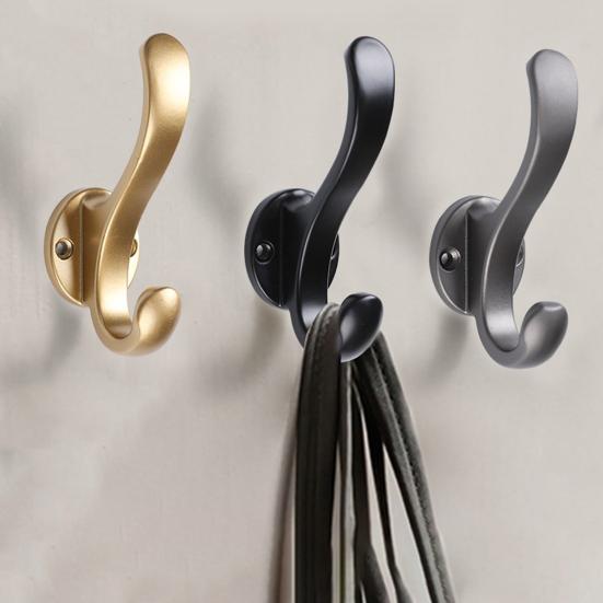 Настенный сплавной крючок Вешалка для ключей в прихожую Сверхпрочная вешалка для пальто и шарфов для спальни Настенный крючок для прихожей, ванной комнаты, кухни