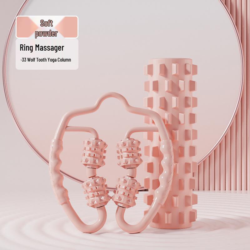 SanFan Yoga Foam Roller Set: Muscle Relaxation, Slim Calves, Wolf Tooth & Fascia Ball Massage Rollers.