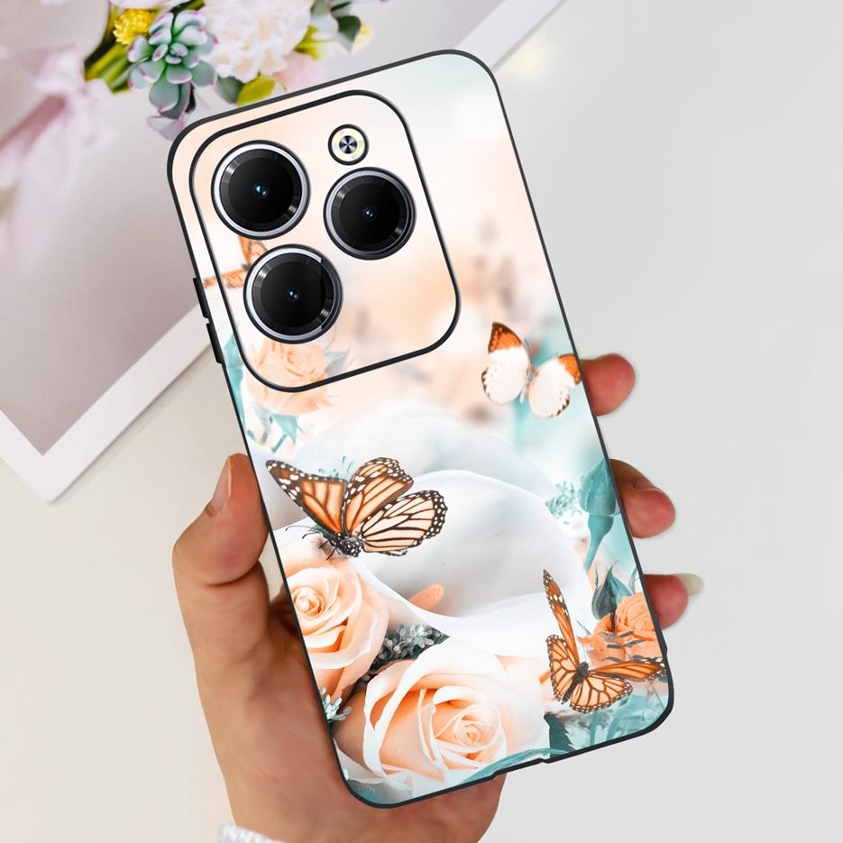 Чехол для Infinix Hot 40 Pro X6837 Милый Модный Чехол Мягкий Силиконовый Чехол для Телефона Для Infinix Hot 40i Hot40 Pro Hot40i Чехлы Бампер