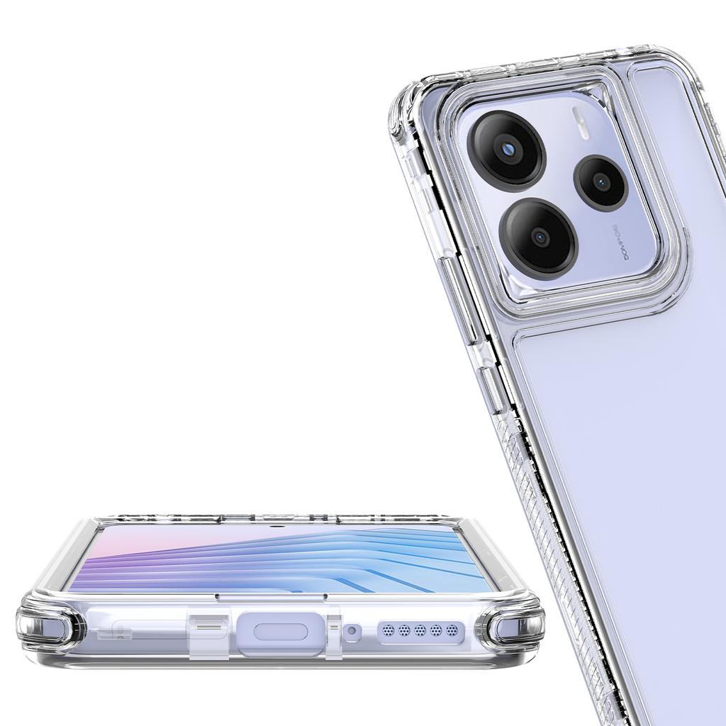 Для Xiaomi Redmi Note 14 5G Чехол для телефона Акриловый ТПУ Прозрачная Мобильная Накладка