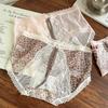 Plus Size Female Leopard Lace Hollowed Out After Pure Cotton Crotch Panties