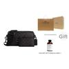 Coach Axel 21 Brand Print Adjustable Shoulder Strap Coated Canvas Crossbody Bag Small Men crossbody bag Charcoal Black CV762-QBMI5
