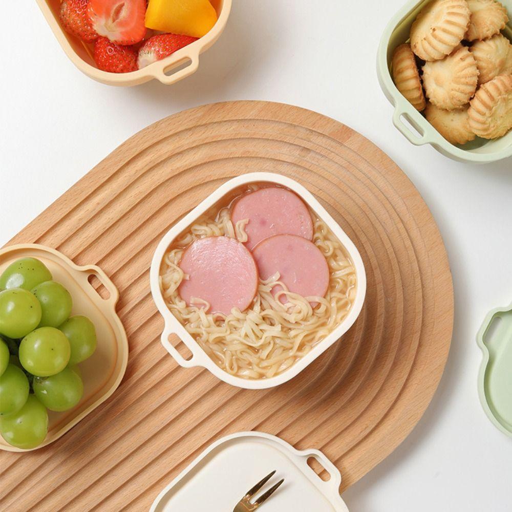 Портативный складной ланч-бокс 400 мл, контейнер для хранения продуктов, большая емкость, походные миски для путешествий