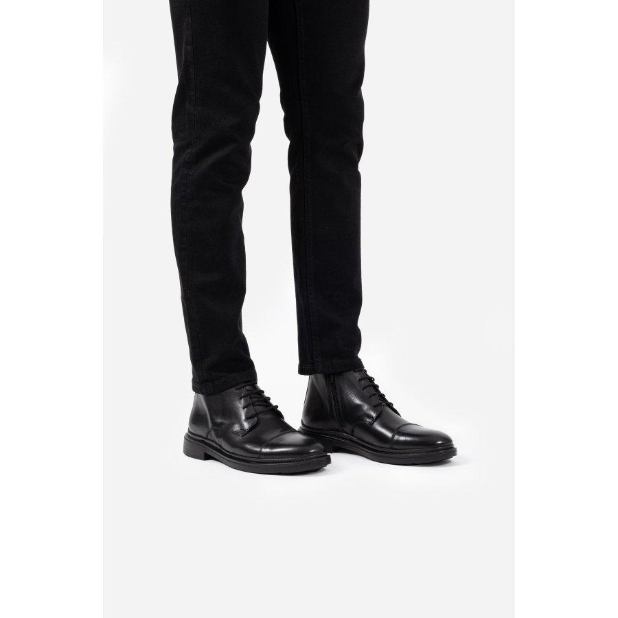 Мужские повседневные ботинки из натуральной кожи длиной до щиколотки