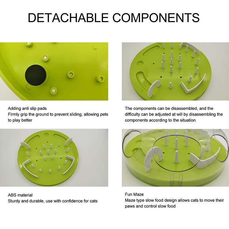 Cat Snack Puzzle Game Interactive Snack Distribution Toy Intelligence Enhancement Slow Feed Toy Cat And Dog Slow Food Bowl