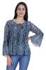 Printed Flared Full Sleeve Tops For Women Summer Casual Short