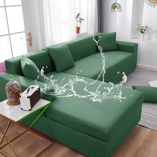 Водонепроницаемые чехлы для диванов, однотонные чехлы для угловых диванов, эластичные чехлы для диванов, комплект для гостиной, диванов для домашних животных, детей