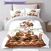Rabbids Invasion Madness Bedding Quilt Set Quilt Cover Pillowcase Home Decoration Birthday Gift (1 * duvet cover + 2 * pillowcase, without core)