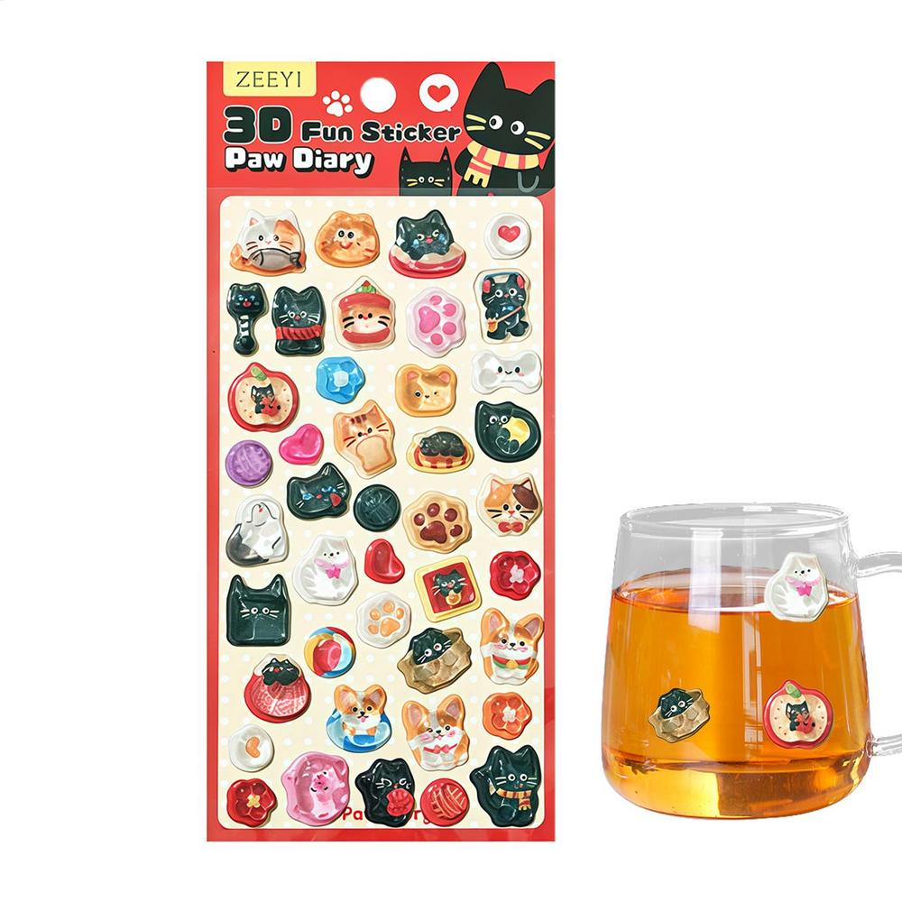 3D Stickers For Scrapbooking And Decoration - Decorative Labels For Smartphones Birthdays Classrooms Business Teacher School