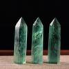 Radiant Natural Green Fluorite Quartz Crystal Point Hexagonal Wand For Healing And Reiki