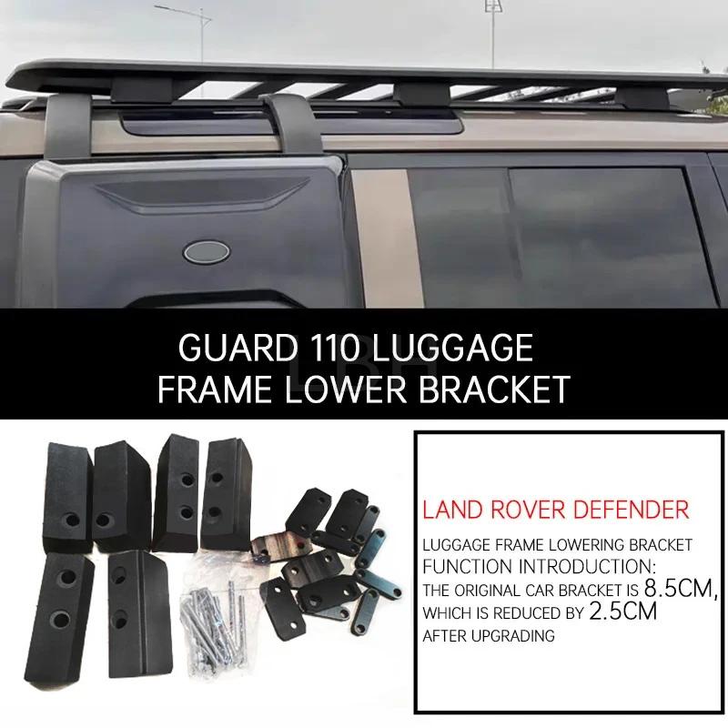 fit for Land Rover Defender 110 L663 luggage rack expedition frame height reduction regulate bracket 25MM noise reduction JWW3