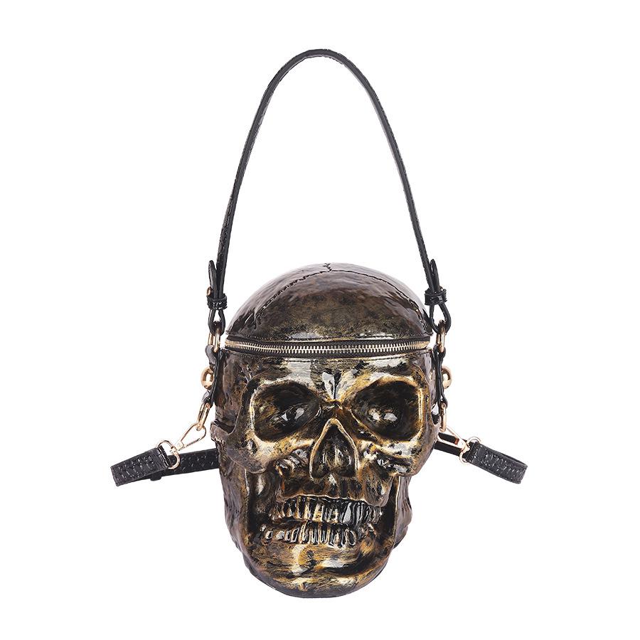 Сумка-мессенджер с 3D-черепом на Хэллоуин 2024 года – повседневная мода унисекс