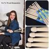 With Non-Slip Handles 5A/7A Musical Instrument Wood Drumsticks Plastic Drum Sticks Percussion Tool