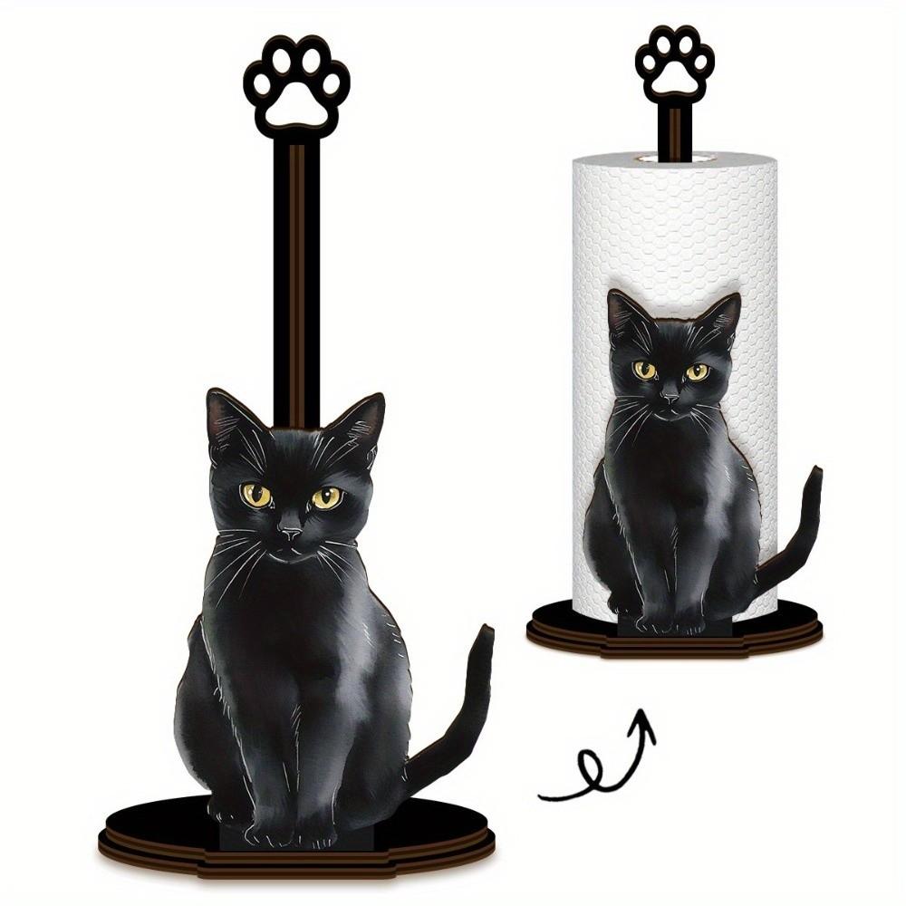 Vertical Storage Desktop Tissue Holder Cling Film Roll Towel Holder  Kitchen Use