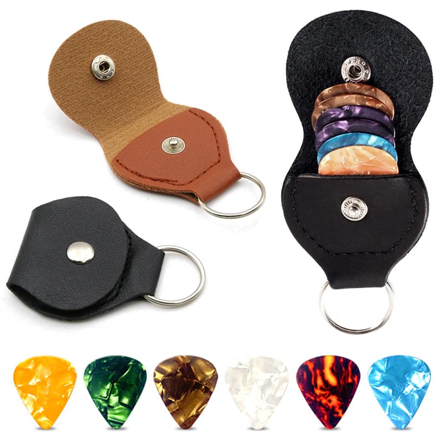 3/13pcs Pick Storage Bag & Picks Guitar Ukulele Bass Instrument Stage Performance Tool Portable Daily Practice Outdoor Gigs XJM