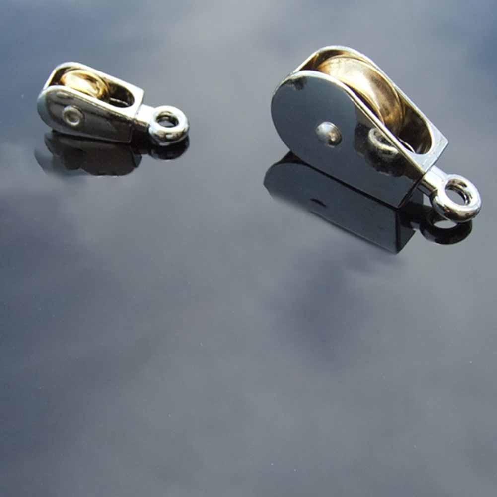 36/52/75mm Sheave Zinc Alloy Fixed Pulley Crown Block Mini Single Pulley for DIY