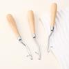 Wood Handle Latch Crochet Hook Hair Weave Needle Wigs Knitting Extensions Styling Tools Carpets Making Repair Craft Tools