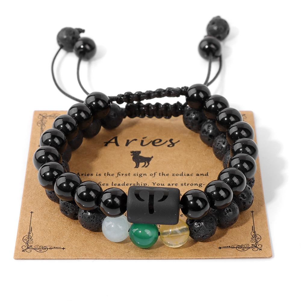 Мужской браслет JYL TS Зодиак Набор Совмещает Космические Энергии Для Благоприятных Результатов