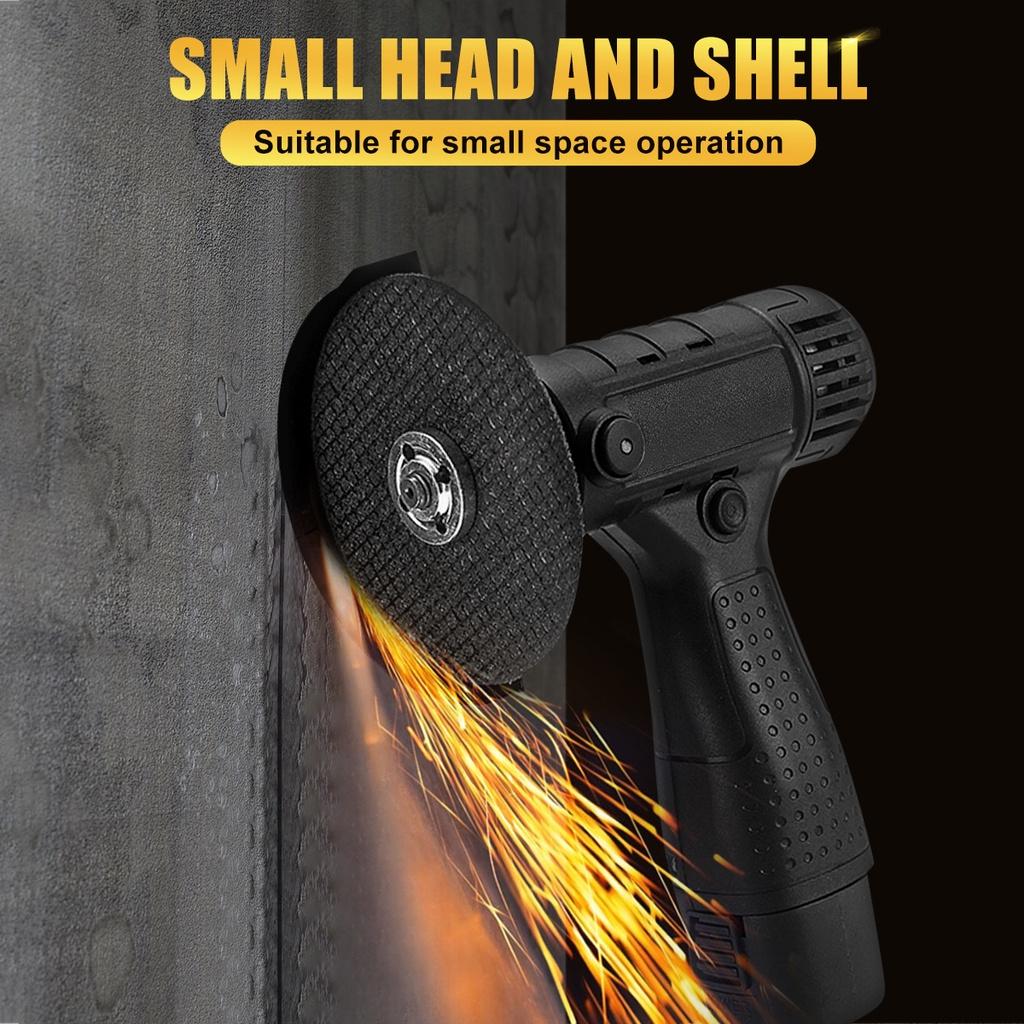 7500mAh Cordless Brushless Angle Grinder Rechargeable Electric Polishing Grinding Metal Cut Tool 110mm Angle Grinder 16.8V 1200W