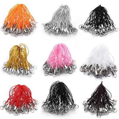 Красочный плетеный двойной петлевой шнурок для телефона, многоцветный ремешок и ювелирный аксессуар