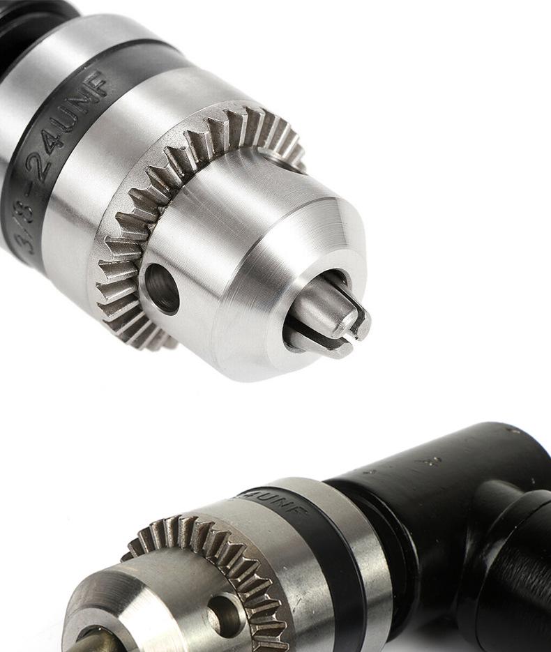 Насадка для сверления под прямым углом с трехкулачковым патроном, 90-градусный пробивной инструмент