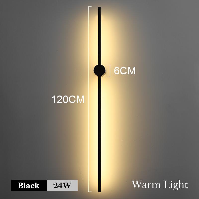 Светодиодный настенный светильник, современный длинный настенный светильник, регулируемый для дома, спальни, лестницы, гостиной, настенного бра, освещения, дивана, фона