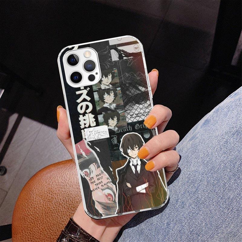 Плакат Bungo Stray Dogs Чехол для телефона с аниме для iPhone 17 Air 16 Pro Max 16E 15 + 14 Plus 11 12 13 Mini 7 8 SE Подарок Печатная обложка Веселый