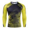 Мужская спортивная компрессионная футболка с длинным рукавом - Эластичная, Дышащая, для баскетбола, бега, фитнеса.