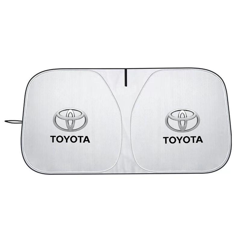 Thicken Strong UV Reflect Car Sun Visor Sunshade Front Glass Sunscreen For Toyota Prado Yaris Verso Fortuner Supra Corolla TRD