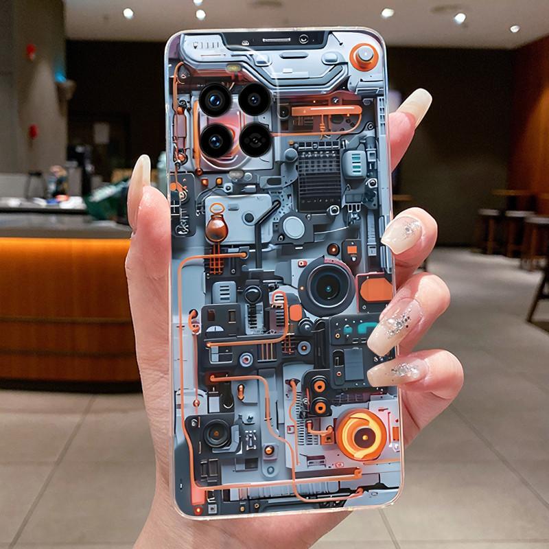 Чехол для Huawei Nova 13 Pro Роскошный Милый Крутой Узор Дракон Цветок Мягкий силикон Чехол для Телефона Задняя крышка Прозрачный ТПУ Корпус