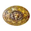 Handmade Medieval Lion Shield: Bronze Finish Wall Decor, Cosplay