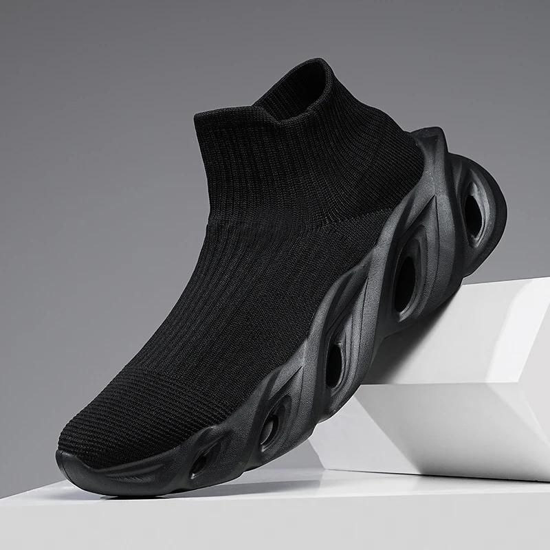 Кроссовки для бега, большие размеры 45 46, мужские и женские дизайнерские спортивные туфли, модная повседневная сетчатая дышащая обувь на платформе с увеличенным ростом