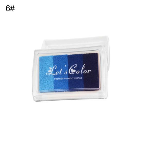 Colorful Stamp Inkpad Painting Drawing Wedding Fingerprint Scrapbooking Kids Toy